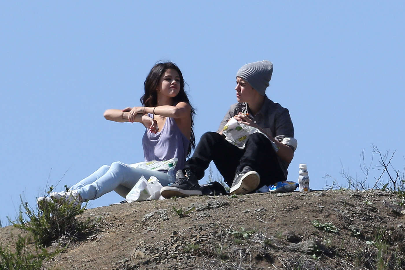 Selena Gomez 2012 : Selena Gomez With Bieber in Griffith Park – Los Angeles-07